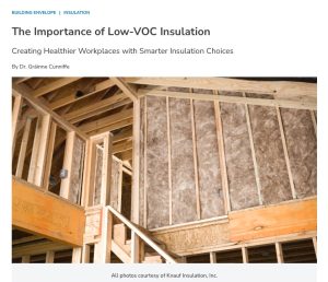 Low-VOC Insulation