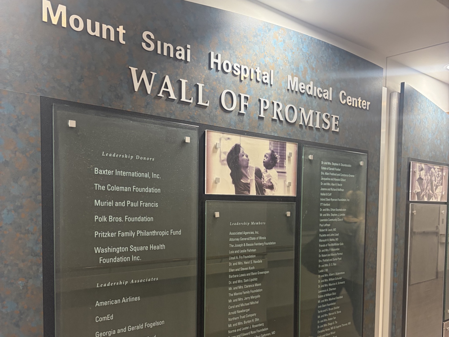 Mount Sinai Hospital Medical Center Wall of Promise, Sinai Chicago, venue for the Chicago Asthma Consortium's 2026 Community Health Worker Educational Forum.